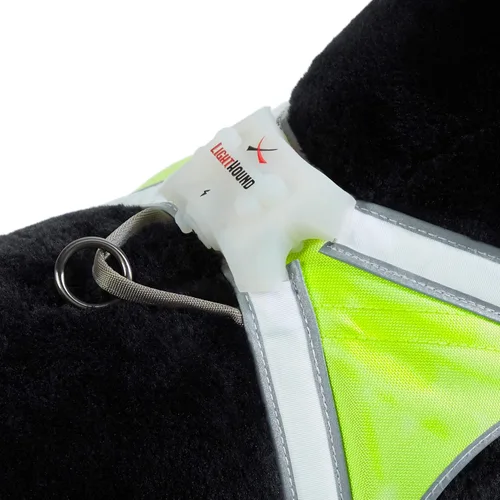 Miniatura 8 de Noxgear lighthound Revolucionario iluminado y reflectante arnés para perros incluso multicoloreado fibra óptica LED