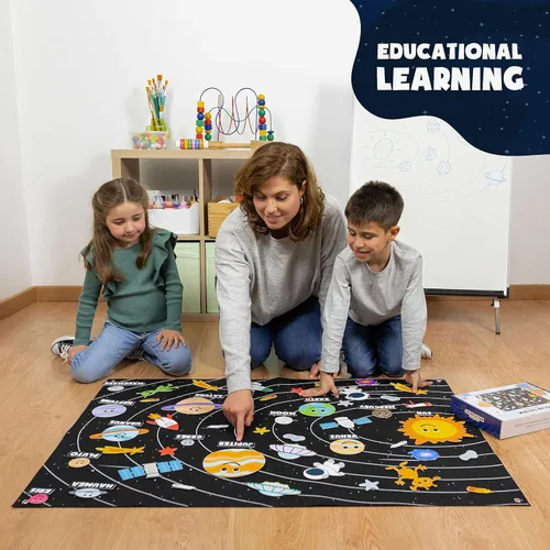 Miniatura 10 de BONNYCO Sistema Solar para Niños Juguetes con 61 Figuras de Fieltro. Juguetes Montessori del Espacio, Regalos de Cumpleaños para Niñas y Niños