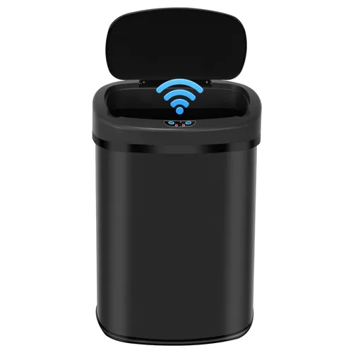 Miniatura 10 de Cubo de Basura con Pedal de Acero Inoxidable de 13 Galones Cubo de Basura de Metal con Tapa Cubos de Basura Grandes para Cocina, Baño, Baño, Oficina