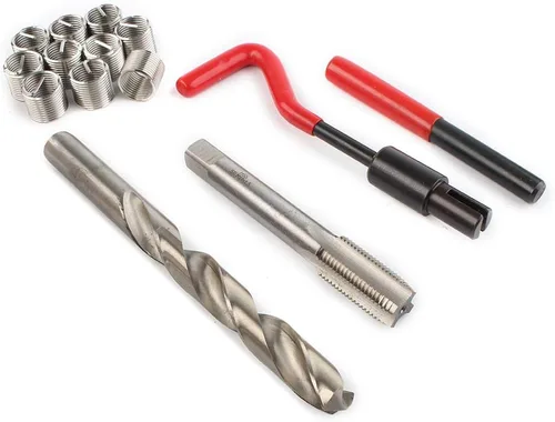 Miniatura 4 de Kit de herramientas de reparación de helicoiles, roscas despojadas, herramienta métrica M5 M6 M8 M10 M12 M14