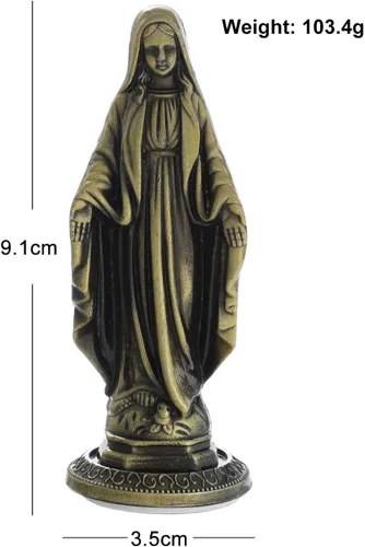 Miniatura 6 de Estatua de la Virgen María, Estatua Católica de la Bendita Madre para Decoración de Coche, Hogar, Oficina, Mesa, Adornos para Salpicadero de Coche