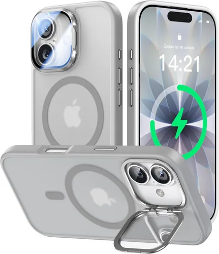 Miniatura 65 de VOFATA - Funda magnética para iPhone 17 Pro Max, cubierta para cámara con soporte, protección completa para la cámara, compatible con MagSafe