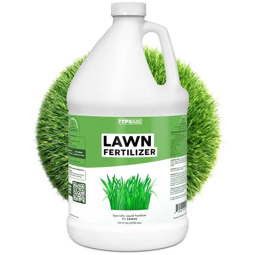 Fertilizante para césped: fertilizante líquido para césped más verde, césped más grueso y desarrollo de raíces más fuerte, 1 galón