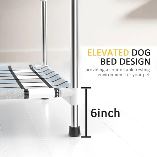 Miniatura 5 de Litera para Perros con Ventana de Cabecera - Cama Doble Elevada para Perros y Humanos con Barandilla de 2 Capas, Percha de Ventana para Perros, Cuna
