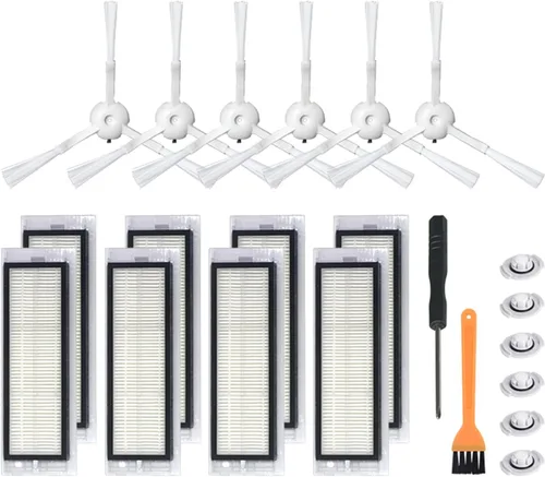Miniatura 18 de Cepillo de rodillo robot de barrido, cepillo lateral, filtro HEPA, trapos de limpieza Peines para 360 S5 S7 Aspiradora Accesorios de repuesto