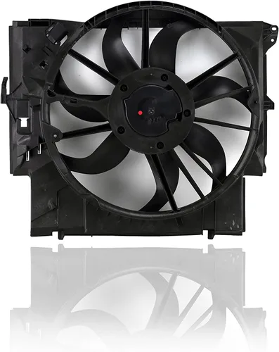 Miniatura 2 de Conjunto de ventilador de condensador y radiador dual, compatible con Cooling Direct / repuesto para BM3115116 07-11 3-Series Sedan 3.0L con turbo