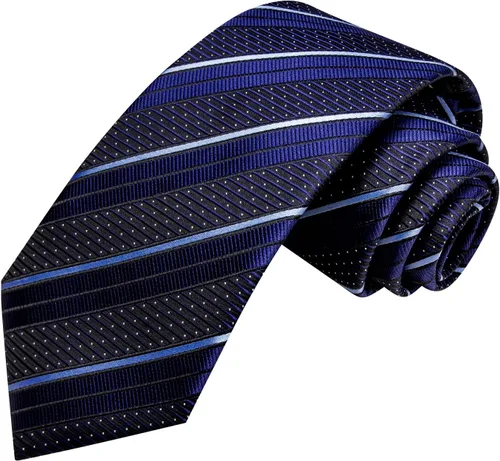 Miniatura 260 de Hi-Tie Corbatas de seda para hombre, diseño de cachemira a rayas, con bolsillo, gemelos cuadrados, conjunto formal de negocios
