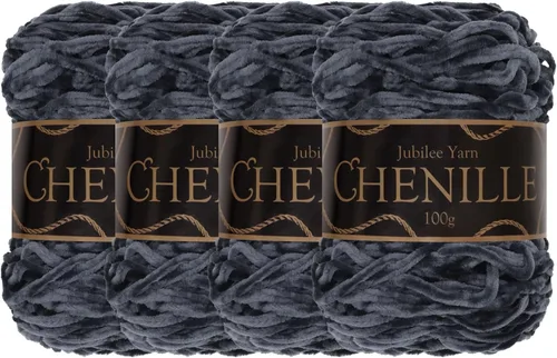 Miniatura 59 de JubileeYarn - Hilo de chenilla (3.53 oz/poliéster peinado, circonita), 1 pastel
