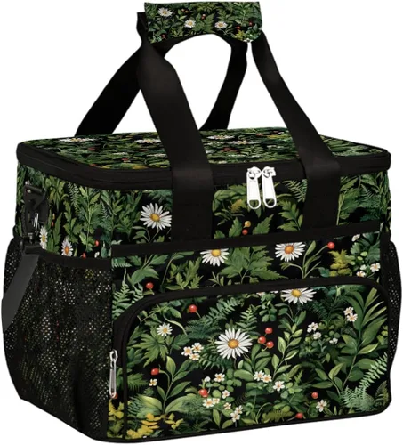 Miniatura 27 de Pardick Bolsa térmica suave con aislamiento de leopardo de galaxia para hombres y mujeres, lonchera grande a prueba de fugas, enfriador de playa