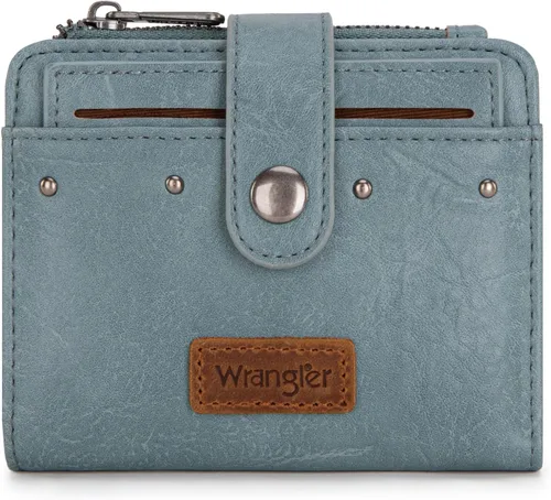 Miniatura 16 de Montana West X Wrangler billetera para mujer, billetera pequeña de dos caras para mujer, billetera para mujeres, billetera para tarjetas de crédito