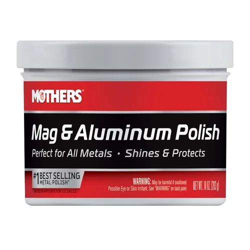 Pulidor Mag & Aluminum Polish 05101 y paquete de telas de microfibra., Pulido