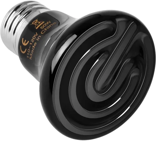 Miniatura 14 de Simple Deluxe Bombilla emisora de calor de cerámica de 25 W (Mini) para reptiles, sin emisor de luz, calentador de gallinero para mascotas anfibias