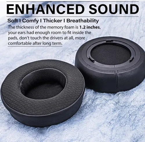 Miniatura 6 de TRANSTEK Virtuoso XT - Almohadillas de gel de enfriamiento más gruesas, compatibles con auriculares Virtuoso RGB Wireless, SE, XT, almohadilla