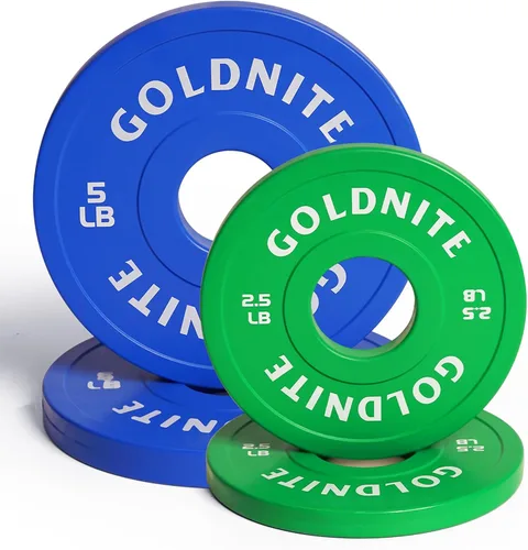 Miniatura 8 de Juego de Placas de Cambio 1.25LB 2.5LB 5LB Juego de Placas de Peso Fraccionario Placas Bumper Olímpicas para Entrenamiento Cruzado Inserto de Acero