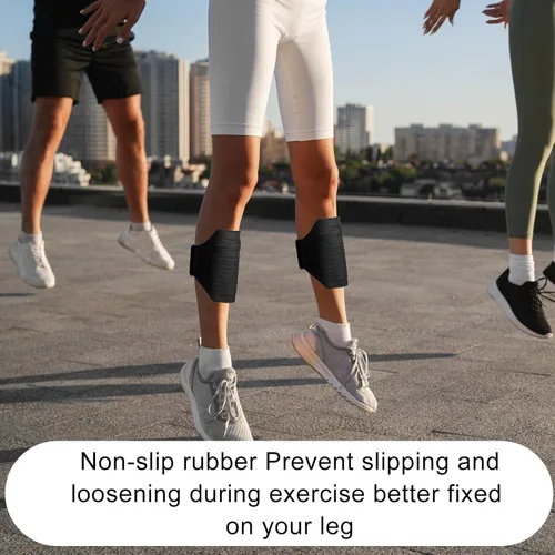 Miniatura 5 de Soporte para teléfono de pierna, correas para las piernas para teléfono celular, cartera para muslo, cartera para pantorrilla, bolsa de brazo Negro