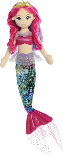 Aurora® Enchanting Sea Sparkles™ Rainbow Fuchsia™ - Juego imaginativo - Compañeros mágicos - 18 pulgadas
