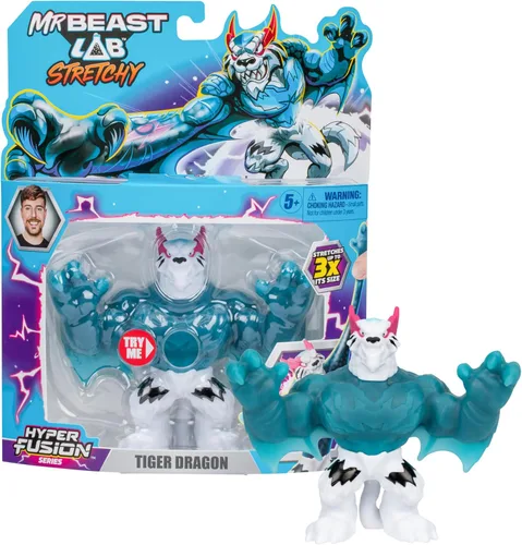 Miniatura 10 de MrBeast Lab - Héroe elástico Hyper Fusion, Cobra Panther, figura de pie rellena de Goo de 5 pulgadas (12.7 cm), se estira hasta 3 veces su