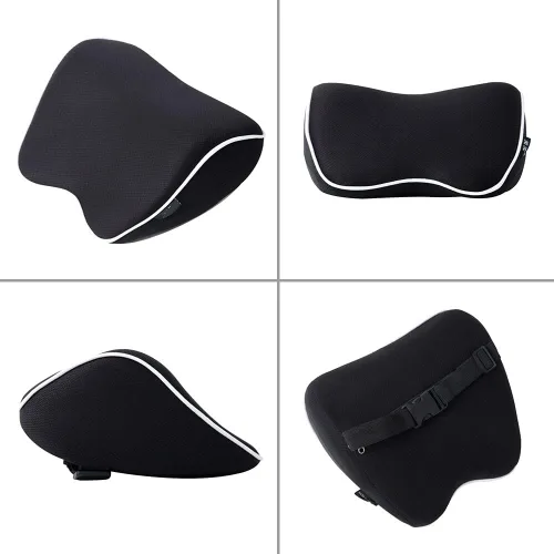 Miniatura 3 de Paquete de 2 almohadas para el cuello del asiento del automóvil, almohada de apoyo para la cabeza del cuello para aliviar la fatiga del cuello