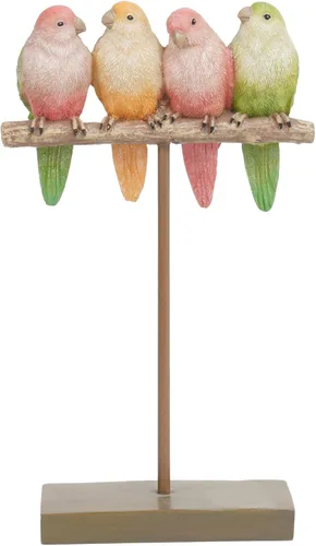 Miniatura 11 de Braxio Figuras de pájaro para decoración del hogar, decoración de resina de pájaro azul para estante mesa escritorio, acento decorativo moderno