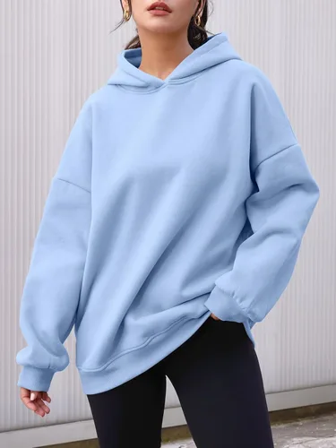 Miniatura 2 de AUTOMET Sudaderas con capucha para mujer, de gran tamaño, forro polar, casual, manga larga, holgada, ligera, ropa de otoño 2023