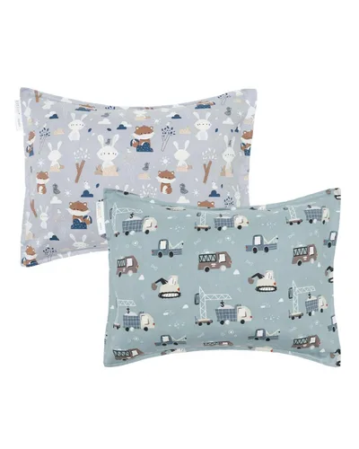 Miniatura 38 de ALVABABY Paquete de 2 fundas de almohada de algodón orgánico para niños pequeños, fundas de almohada para niños de 13 x 18 pulgadas o 12 x 16