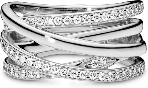 Miniatura 7 de PANDORA Jewelry Entwined Cubic Zirconia Ring