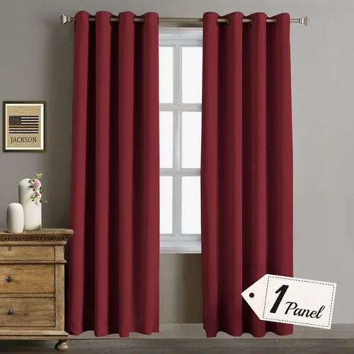 Miniatura 14 de Rose Home Fashion Cortinas opacas para puerta corrediza, oscurecimiento de la habitación, cortinas con aislamiento térmico para sala de estar
