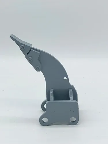 Excavadora RC cubo de metal completo, compatible con E111/E010/EC160, accesorio para adultos, gris, funcionalidad realista de excavación y rasgadura