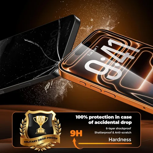 Miniatura 4 de UNBREAKcable Protector de pantalla de privacidad para iPhone 17 Pro Max, cobertura completa, vidrio templado inastillable