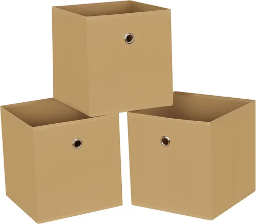 Miniatura 38 de Cubos de Almacenamiento Plegables Negros Contenedores, Cubos de Almacenamiento de Tela de 11 Pulgadas, Cajas de Almacenamiento de Tela, Cubos