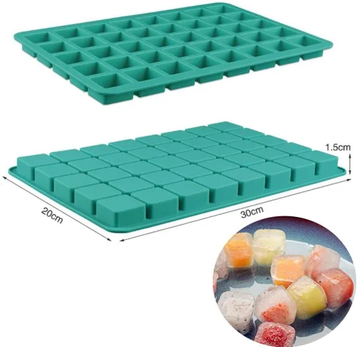 Miniatura 8 de Mity Rain Moldes de silicona cuadrados de trufa de chocolate y caramelo duro de 40 cavidades