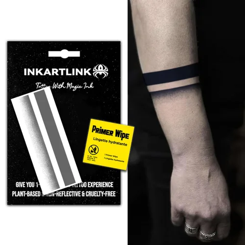 Miniatura 7 de INKARTLINK Tatuajes temporales semipermanentes, tatuajes de brazo realistas, impermeables y no reflectantes, embalaje exquisito, diseño único