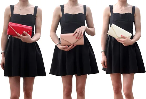 Miniatura 6 de Dexmay - Bolso de mano de charol con diseño de caramelo brillante para mujer