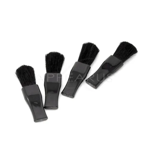 Miniatura 2 de APPEARUS Cepillo desechable para rubor de pelo de cabra – Envuelto individualmente, 25 unidades – Aplicador de polvo de un solo uso para probadores