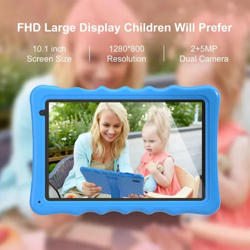 Miniatura 7 de BYYBUO Tableta para niños de 10 pulgadas, Tabletas Android 13 para niños, Tableta Google con 4GB RAM y 32GB ROM (Azul Claro)