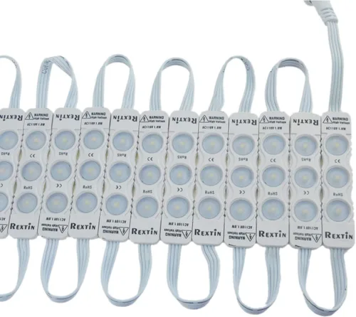 Miniatura 2 de Super brillante 110V 100pcs nuevo modelo 2835 3 LED módulo blanco cálido 120-150LM por módulo impermeable luz decorativa para letreros de letras