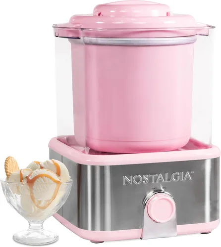 Miniatura 8 de Nostalgia Fabricante de helados eléctrico de 2 cuartos de galón – Haz helado casero, gelato, sorbete y yogur congelado – Sin necesidad de sal/hielo