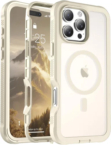 Miniatura 141 de jaroco - Funda magnética compatible con MagSafe para iPhone 11 de 6.1 pulgadas; protección de grado militar contra caídas, de doble capa