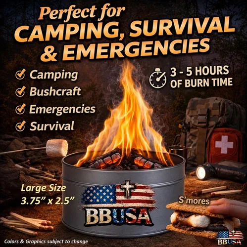 Miniatura 2 de Campfire in a Can - Made in USA - Portable Mini Fire Pit for Marshmallows & S’Mores - Hiking, Backpacking, Hunting, Fishing & Camping - Tactical