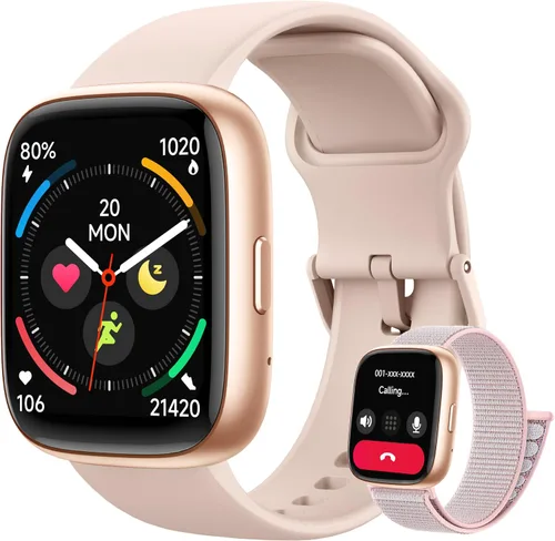 Miniatura 11 de Reloj inteligente para mujer y hombre Android y iPhone [2 bandas, caja de 44mm], Alexa incorporado, reloj inteligente de 1.83" para hacer/responder