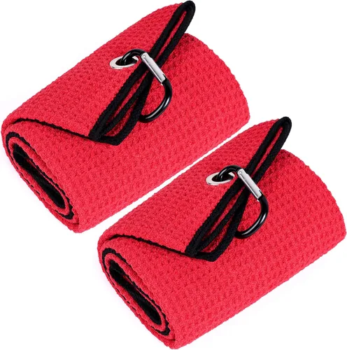 Miniatura 35 de Mile High Life Premium Waffle-Weave Golf Towel 16" X 24" Extra Absorbent & Quick-Dry Ultra-Soft Microfiber Carabiner Clip Multi