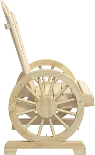 Miniatura 6 de Adirondack - Juego de 4 sillas de madera natural para exteriores, abeto sólido de 24.4 x 24.8 x 39 pulgadas, muebles de patio color marrón barnizado