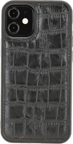 Miniatura 221 de Venito Lucca - Funda de piel compatible con Samsung Galaxy Note 10 (6,3 pulgadas), extra segura, con cubierta trasera acolchada, cocodrilo negro