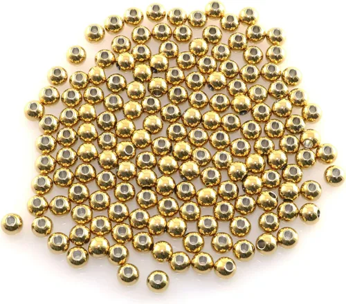 Paquete de 100 cuentas espaciadoras redondas lisas de acero inoxidable 304 de 0.236 pulgadas (0.236 in), cuentas sueltas sin costuras para hacer