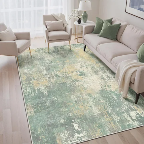 Miniatura 64 de GENIMO Alfombra antideslizante de 2 x 6 pies, lavable para pasillos de cocina, alfombras de cocina modernas abstractas, alfombra ligera de pelo bajo