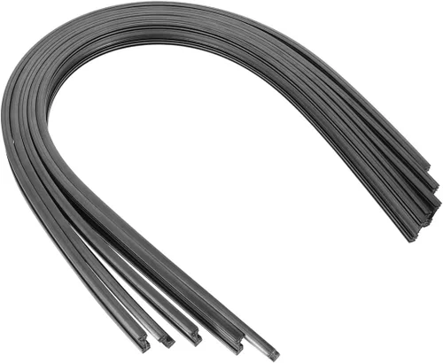 5 pares de tiras adhesivas universales de goma para limpiaparabrisas sin hueso, repuestos para limpiaparabrisas sin marco, recambios universales de