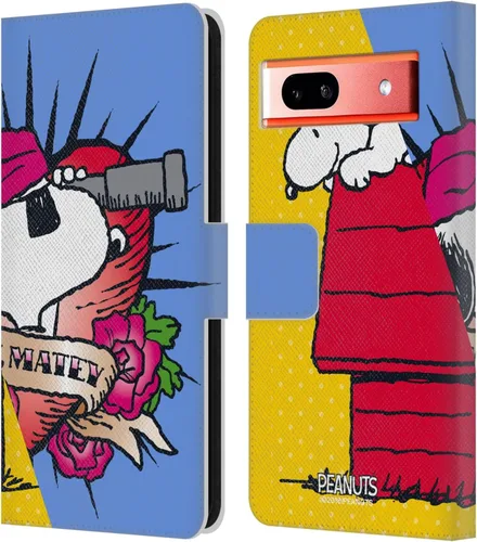 Miniatura 28 de Head Case Designs Officially Licensed Peanuts Snoopy & Woodstock 2 Halfs and Laughs Leather Wallet Case Compatible with Google Pixel 8 Snoopy
