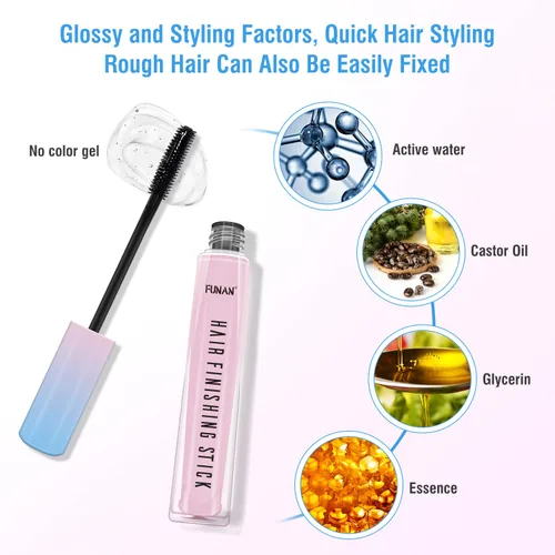 Miniatura 2 de SUOFEIYA Barra de acabado de cabello, 1 paquete, Flyaway Feel Stick Hair, crema de acabado de cabello pequeño roto, no grasa y no pegajosa