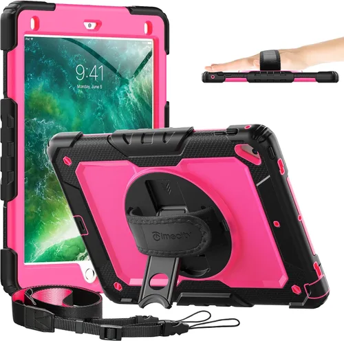 Miniatura 12 de Timecity - Funda para iPad de 6ª y 5ª generación, 9,7 pulgadas, 2018/2017, con soporte giratorio, silicona, carcasa protectora de PC de repuesto