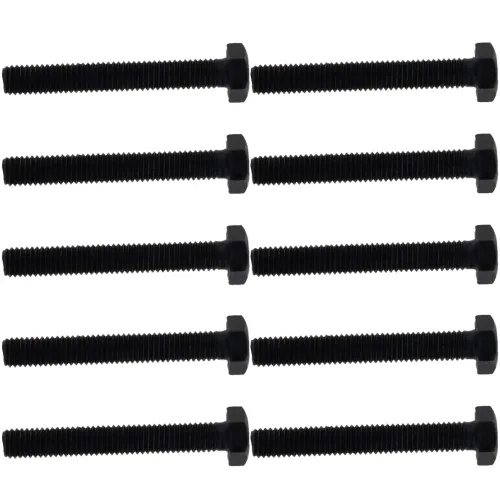 Miniatura 20 de Aicosineg M8 x 0.394 in Acero al carbono Grado 8.8 Tornillo de cabeza hexagonal externa Tornillos de rosca métrica Tornillos hexagonales sujetador
